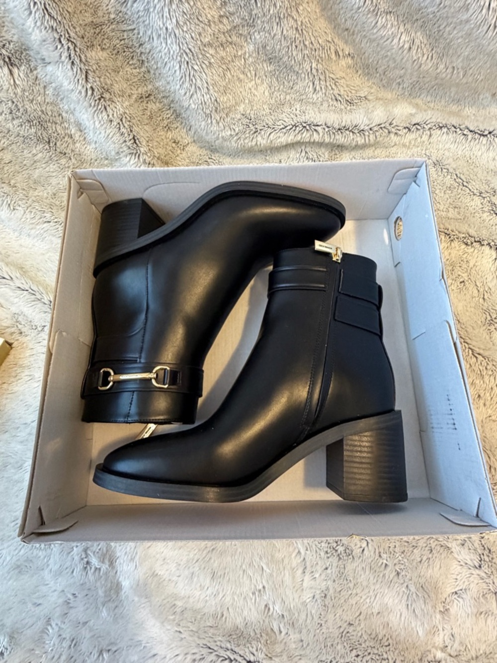 Michael Kors Carson Healed Boot Faux Leather